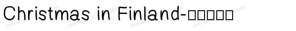 Christmas in Finland字体转换